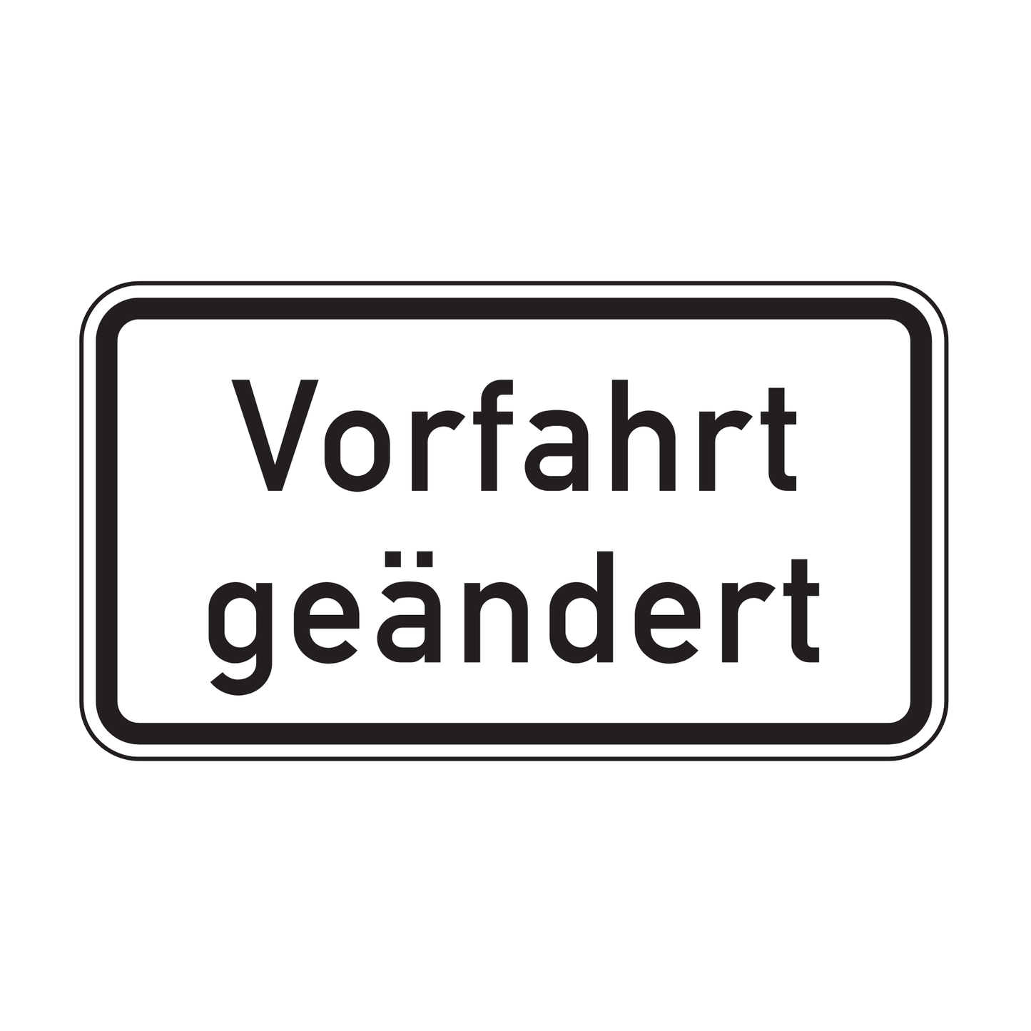 Verkehrszeichen "Vorfahrt geändert" – VZ 1008-30