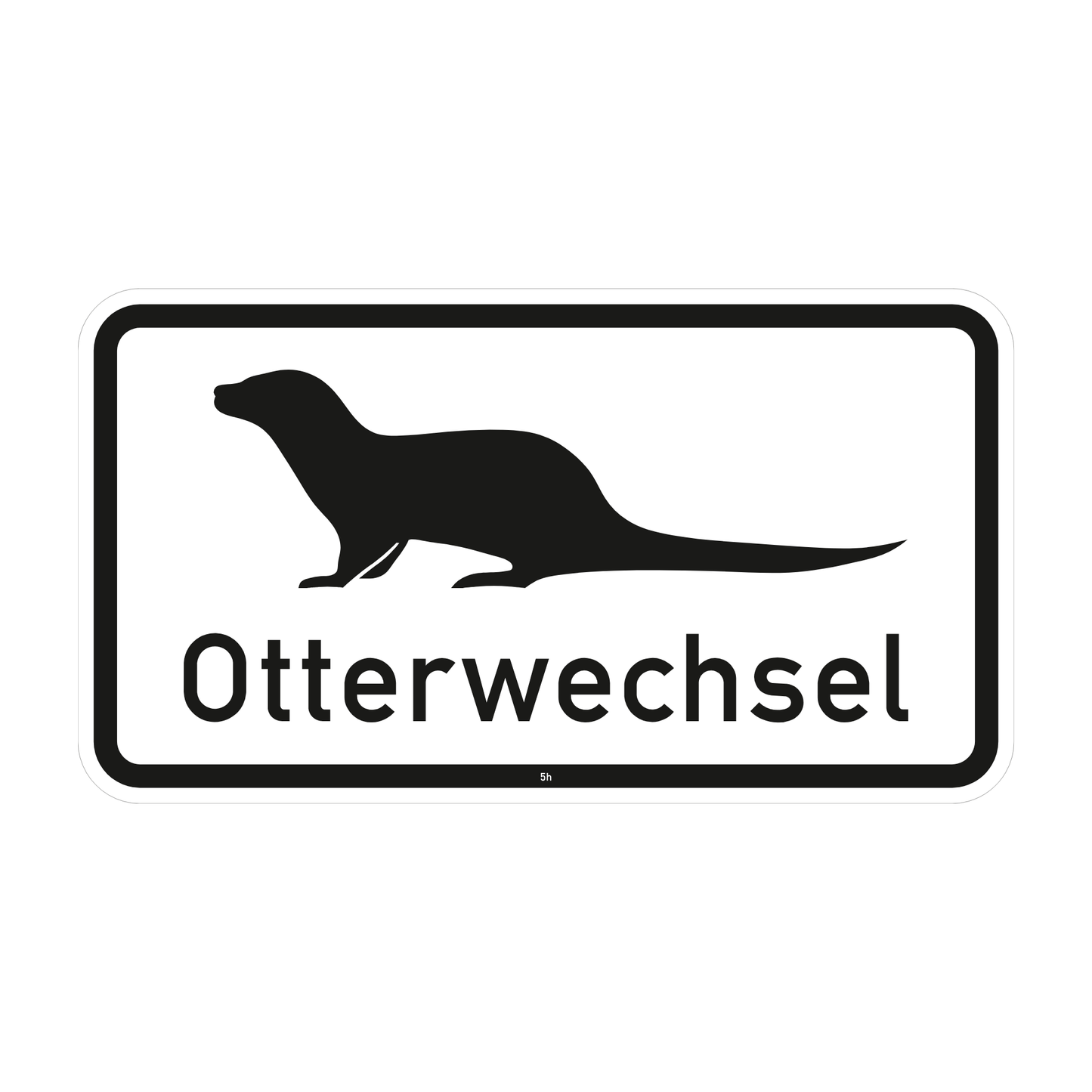 Verkehrszeichen "Otterwechsel mit Piktogramm" – VZ 2536