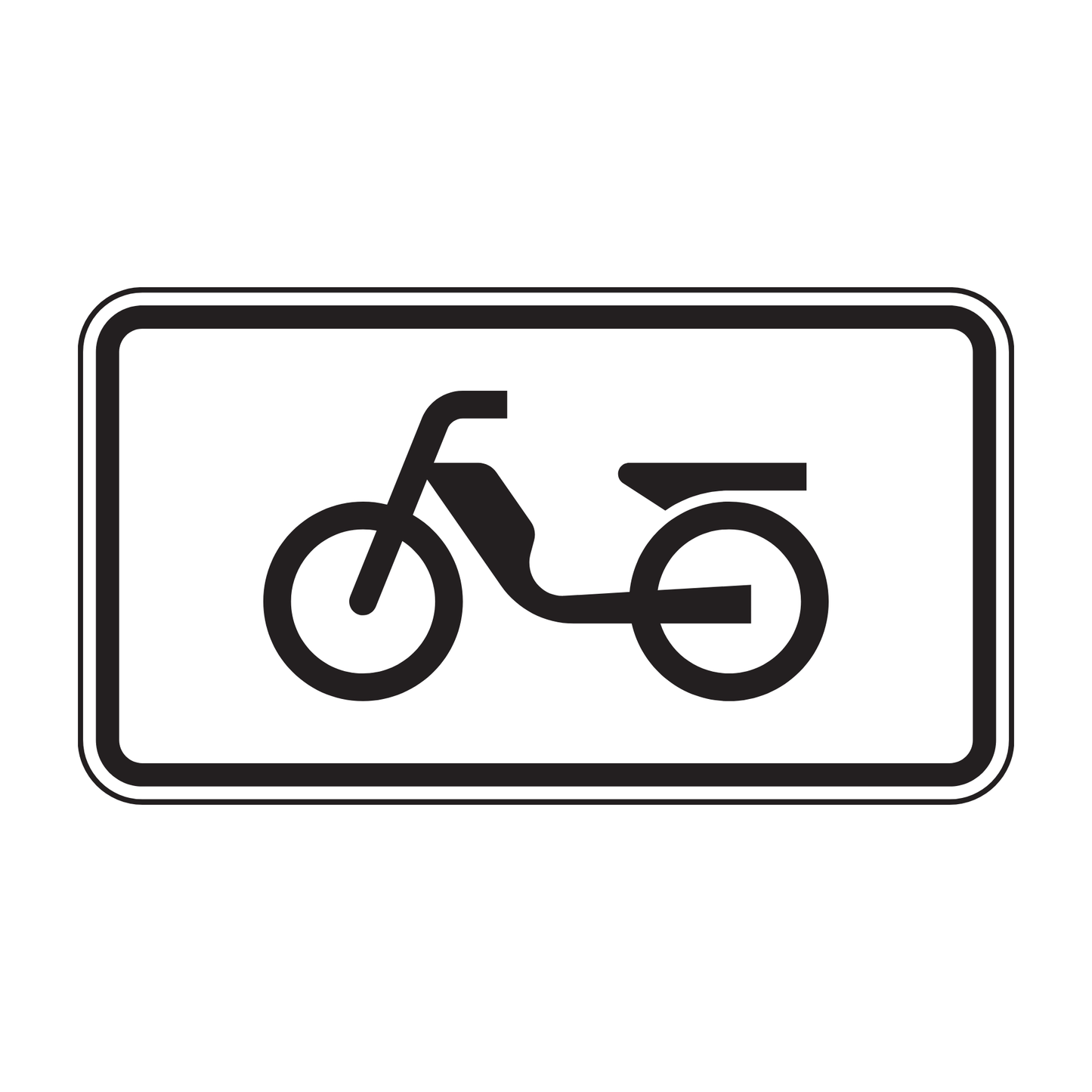 Verkehrszeichen "Mofas" – VZ 1010-63