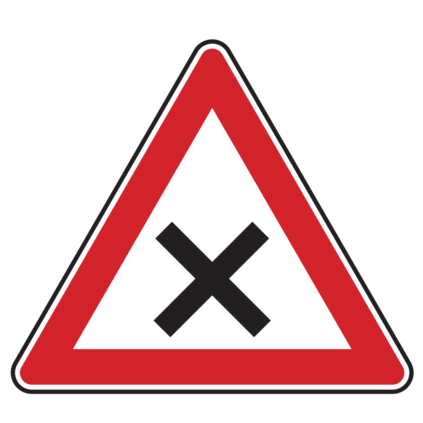 Verkehrszeichen "Kreuzung oder Einmündung " - VZ 102