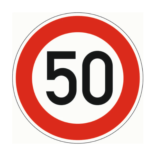 Geschwindigkeitsschilder