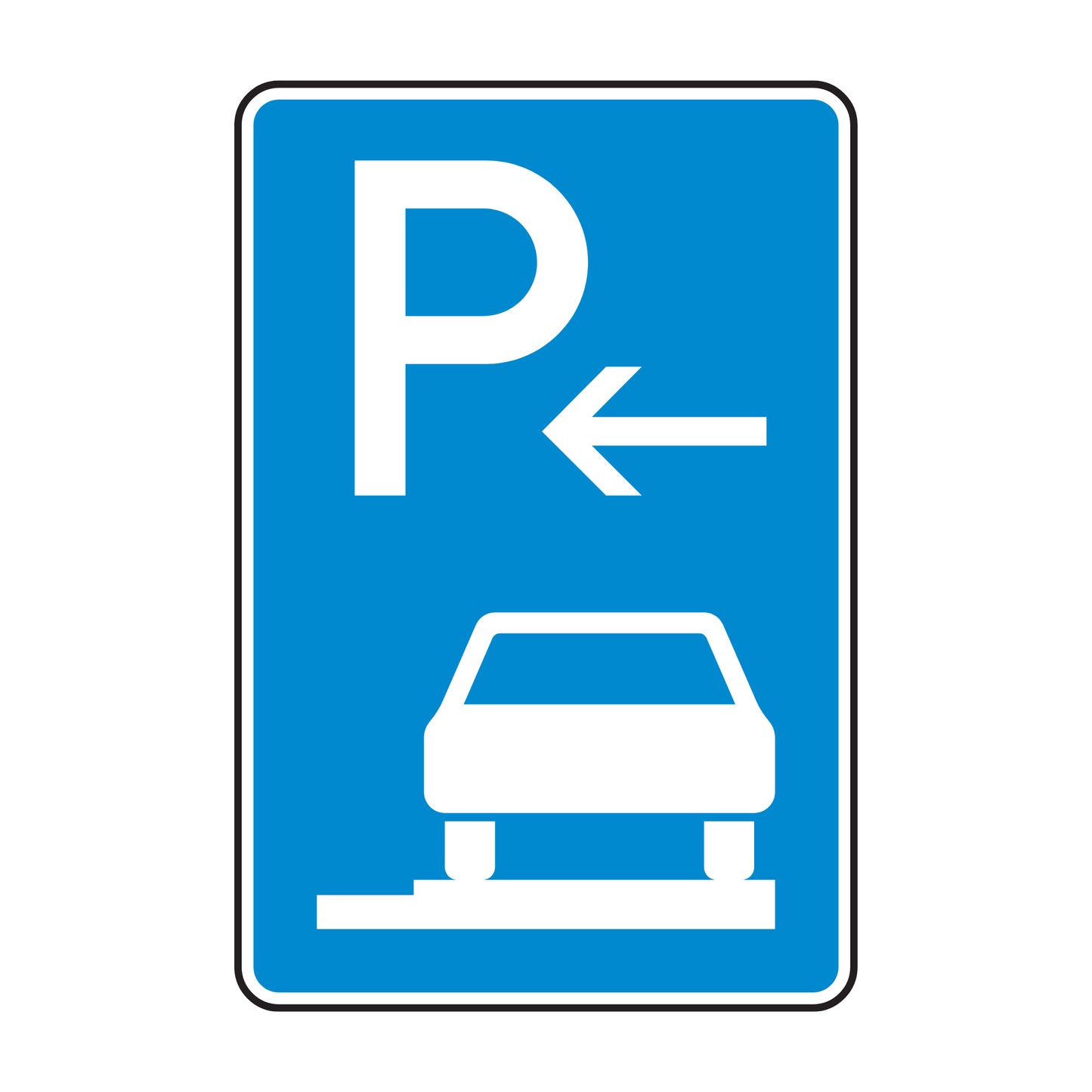 Verkehrszeichen "Parken auf Gehwegen" - VZ 315-66