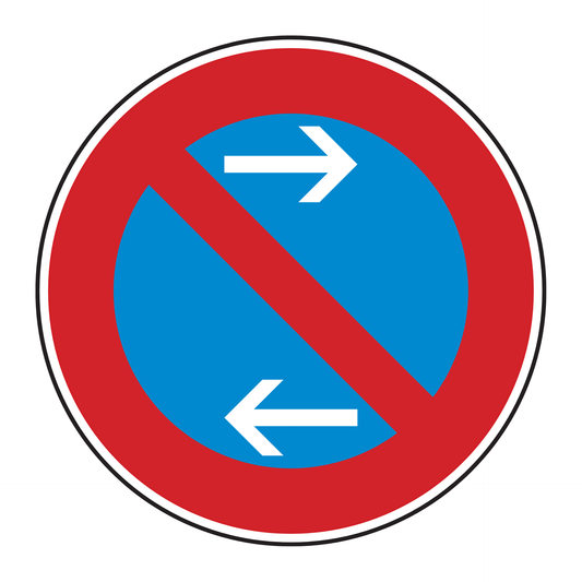 Verkehrszeichen "Eingeschränktes Haltverbot Mitte (Aufstellung rechts)" - VZ 286-30