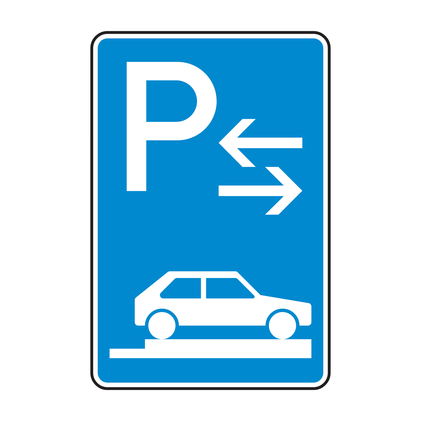 Verkehrszeichen "Parken auf Gehwegen" - VZ 315-88