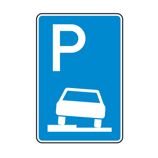 Verkehrszeichen "Parken auf Gehwegen" - VZ 315-50