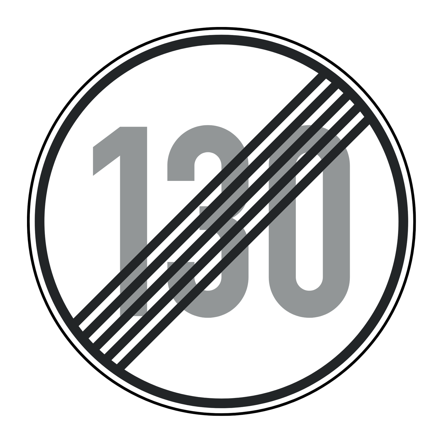 Verkehrszeichen "Ende der zulässigen Höchstgeschwindigkeit 130 km/h" - VZ 278-130