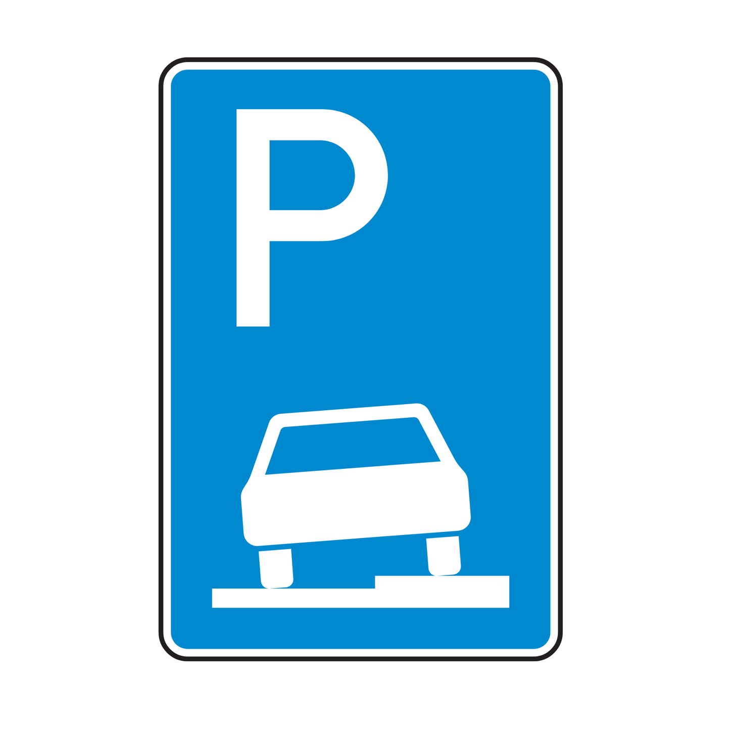 Verkehrszeichen "Parken auf Gehwegen" - VZ 315-55