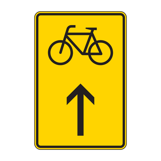 Verkehrszeichen „Wegweiser für Radverkehr geradeaus“ – VZ 422-36