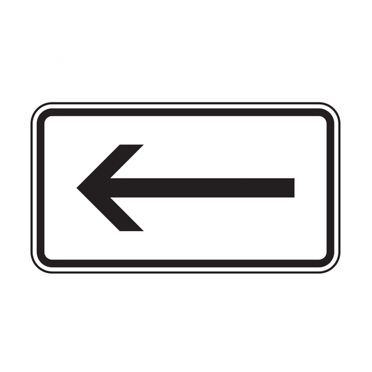Verkehrszeichen "Richtung, linksweisend" – VZ 1000-10