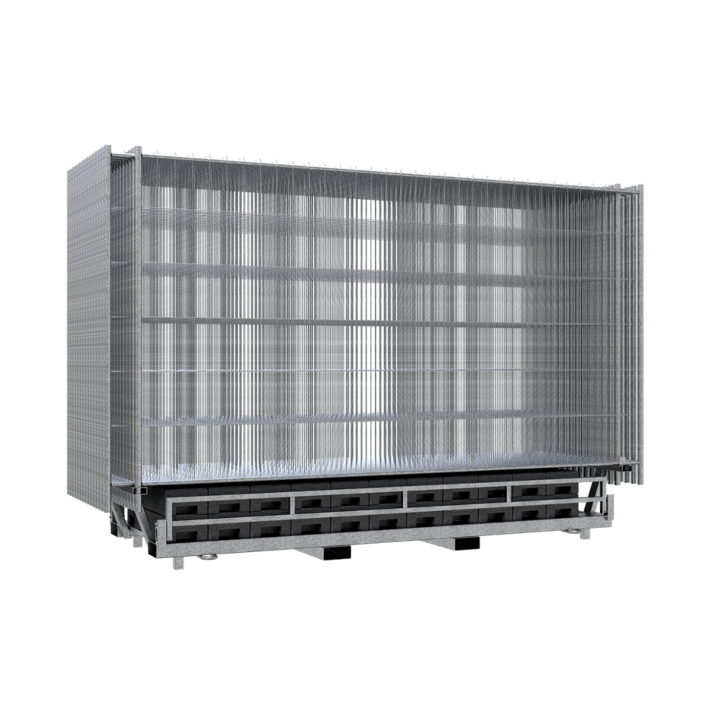 SET mit 30 Bauzäunen und Zubehör auf Twinpallete