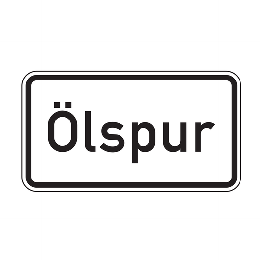 Verkehrszeichen "Ölspur" – VZ 1007-30