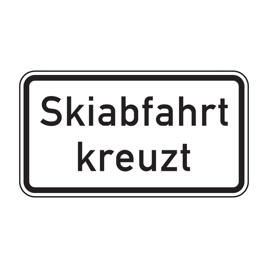 Verkehrszeichen "Skiabfahrt kreuzt" – VZ 1007-55