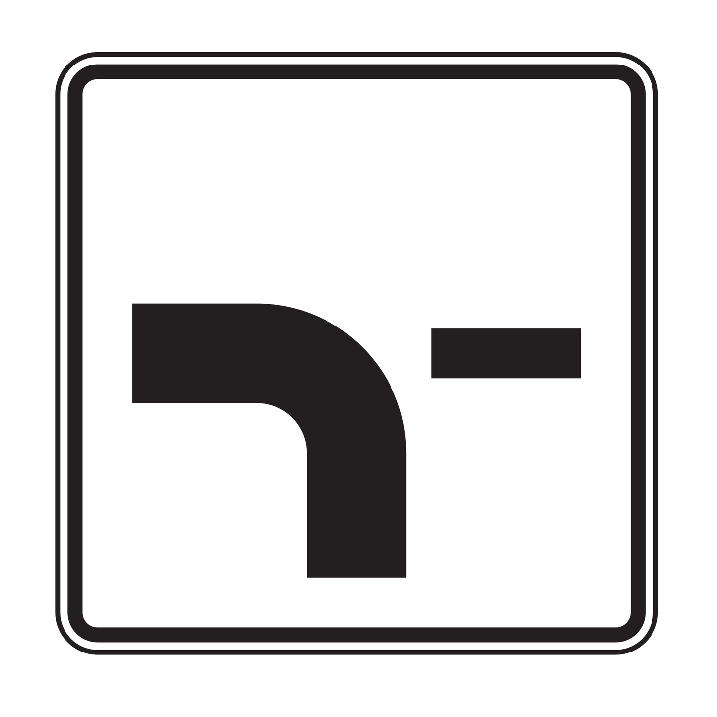 Verkehrszeichen "Verlauf der Vorfahrtsstraße" – VZ 1002-13