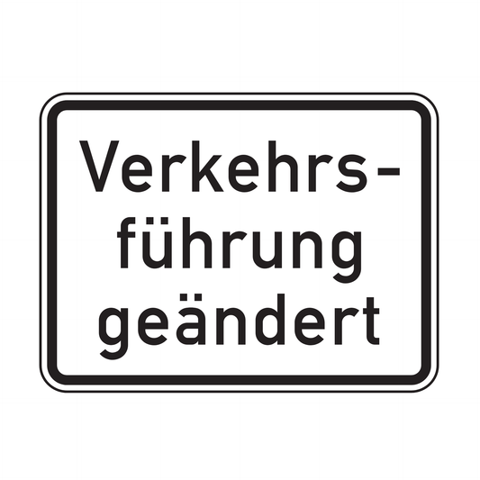 Verkehrszeichen "Verkehrsführung geändert" – VZ 1008-31