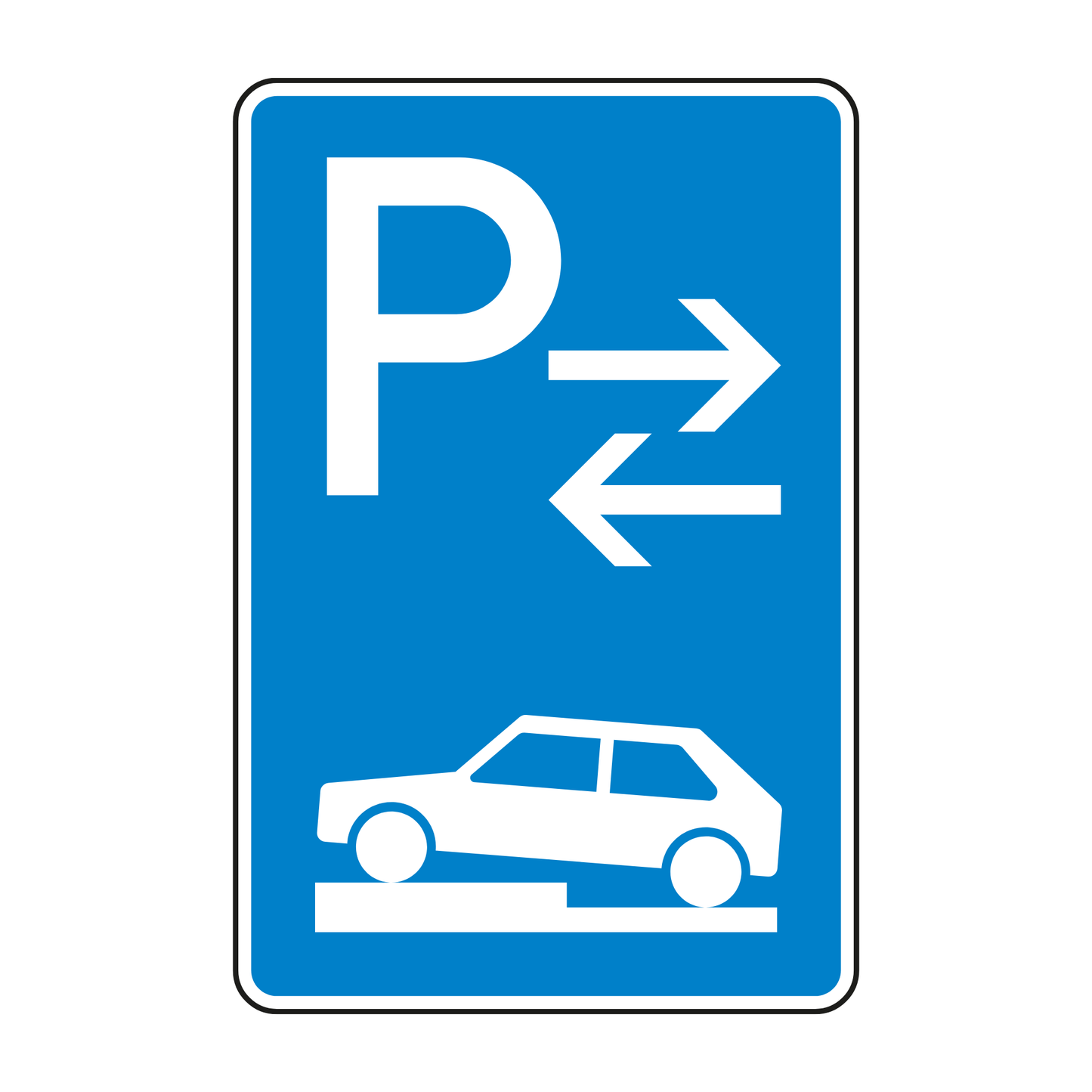Verkehrszeichen "Parken auf Gehwegen" - VZ 315-70
