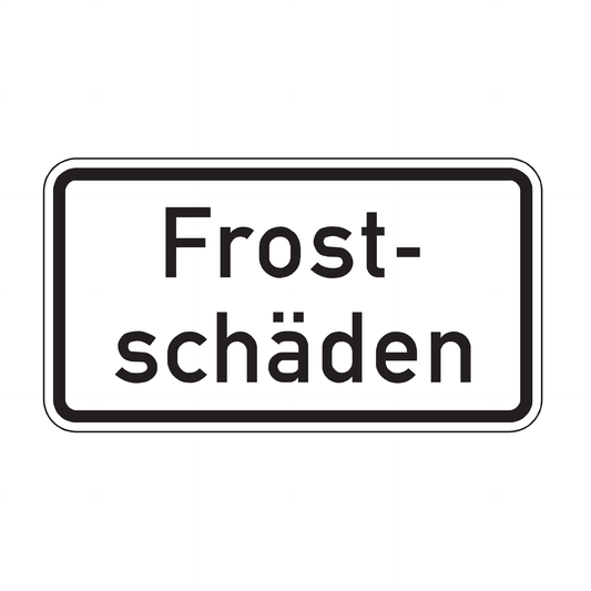 Verkehrszeichen "Frostschäden" – VZ 2011