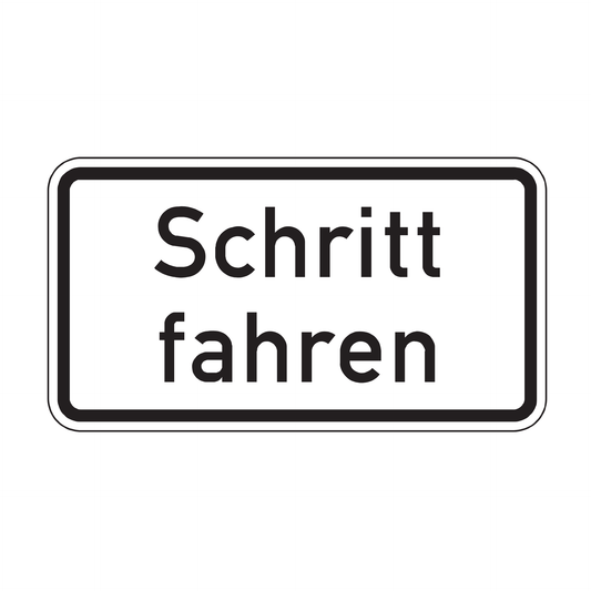 Verkehrszeichen "Schritt fahren" – VZ 2101