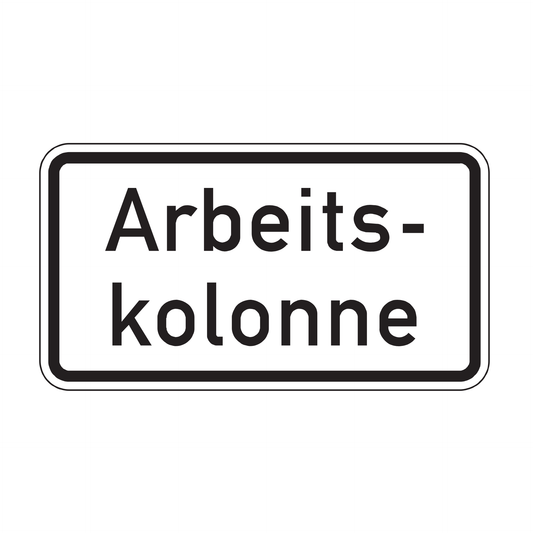 Verkehrszeichen "Arbeitskolonne" – VZ 2123