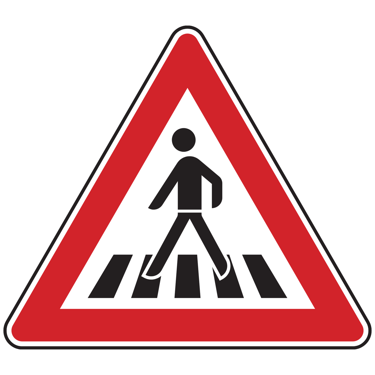 Verkehrszeichen „Fußgängerüberweg, Aufstellung rechts“ - VZ 101-11