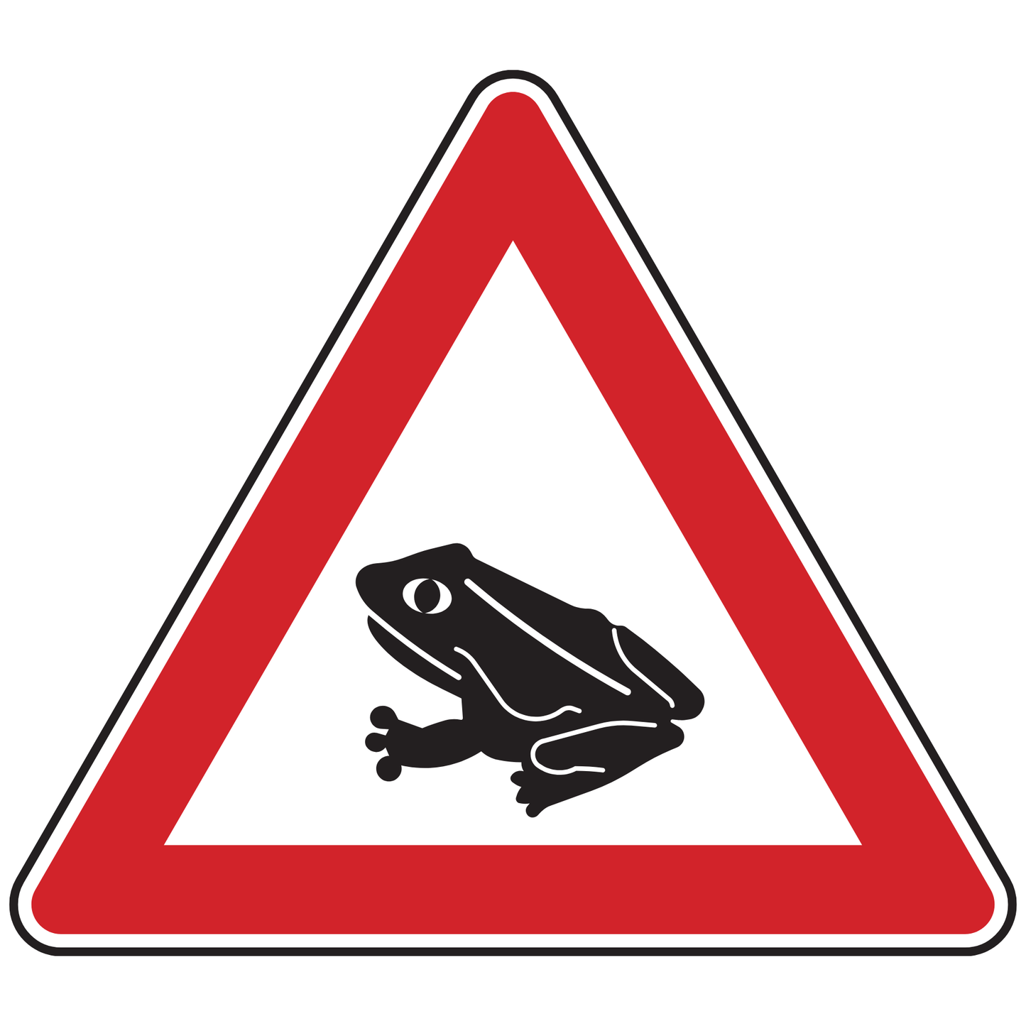 Verkehrszeichen "Amphibienwanderung, Aufstellung rechts" - VZ - 101-14