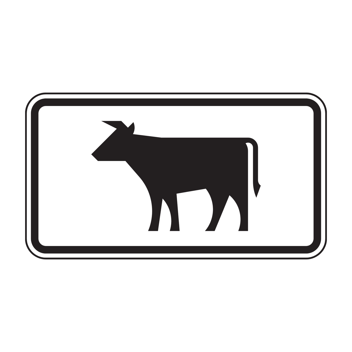 Verkehrszeichen "Viehtrieb" – VZ 1010-55