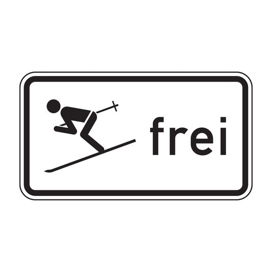 Verkehrszeichen "Wintersport frei" – VZ 1020-14