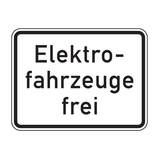 Verkehrszeichen "Elektrofahrzeuge frei" – VZ 1026-61