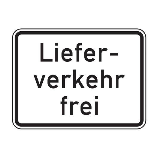 Verkehrszeichen "Lieferverkehr frei" – VZ 1026-35
