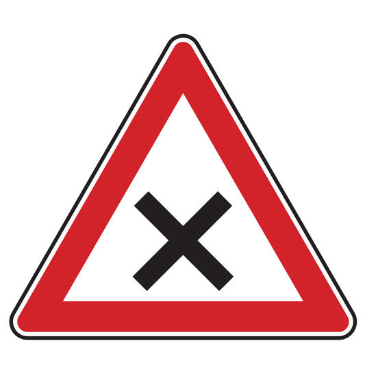 Verkehrszeichen "Kreuzung oder Einmündung " - VZ 102