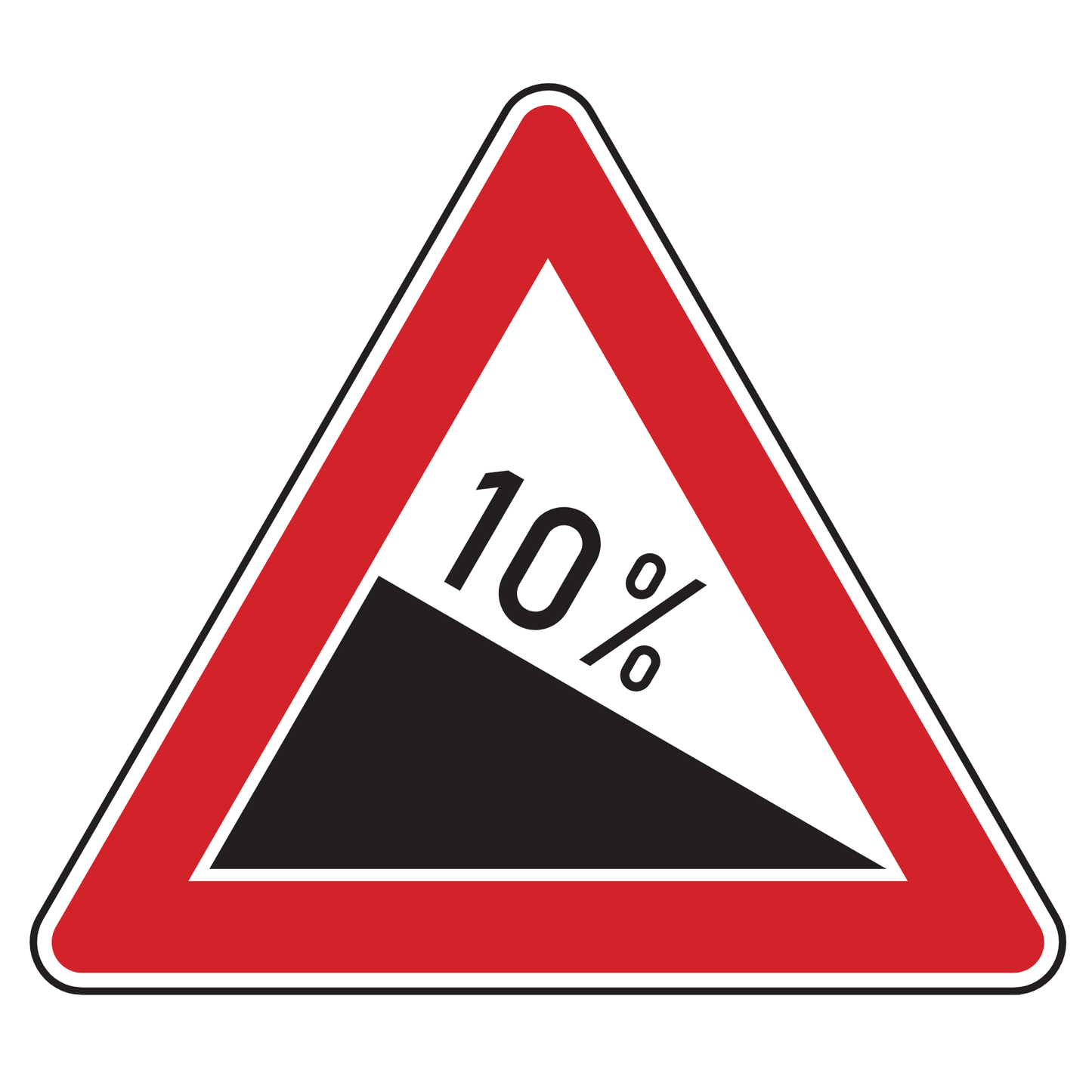 Verkehrszeichen "Steigung … %" - VZ 108
