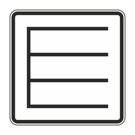 Verkehrszeichen "Querparken als Sinnbild" – VZ 1053-38