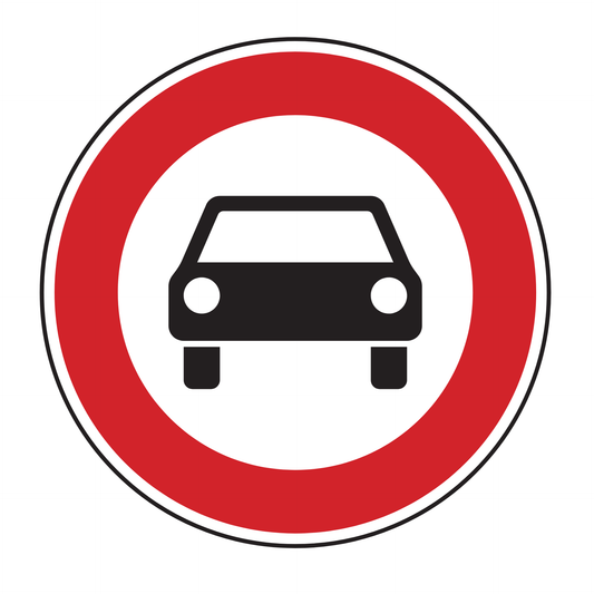 Verkehrszeichen "Verbot für Kraftwagen" - VZ 251