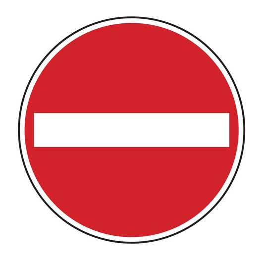 Verkehrszeichen "Verbot der Einfahrt" - VZ 267